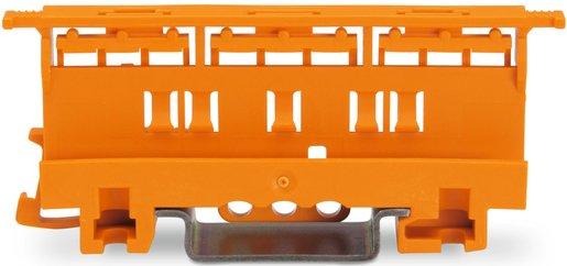 Befestigungsadapter der Serie 221 - 6 mm² zur Montage auf TS 35 orange 