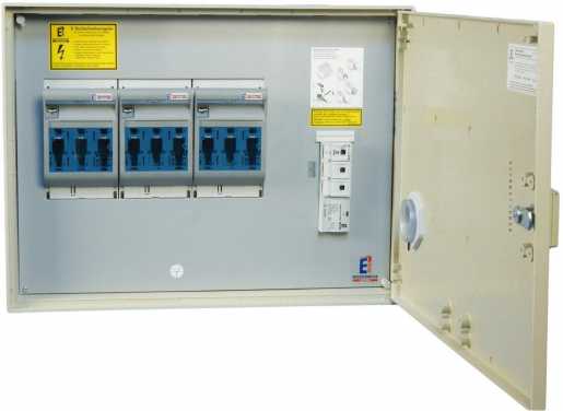 Hauptsicherungskasten 3xGr.00 600x450x165 mm 