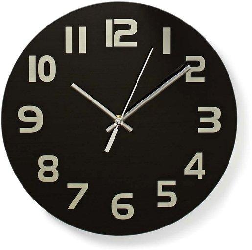 Wanduhr 30 cm Glas CLWA006GL30BK 