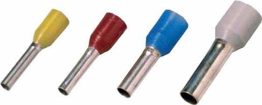 Isolierte Aderendhülse DIN 46228 Teil 4 1,5 mm² 8 mm Länge verzinntschwarz 
