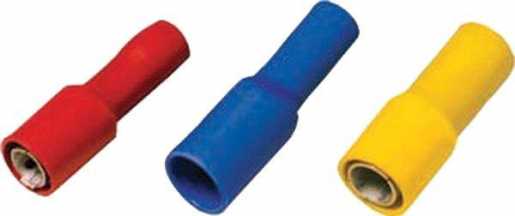 Isolierter Rundsteckhülsen 0,5-1 mm² Stecker 4mm rot 