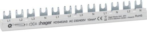 Phasenschiene 12 Module 63A 
