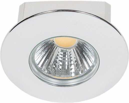 LED Einbaustrahler A 5068 T Flat IP44 chrom 8W 930 38° dim 