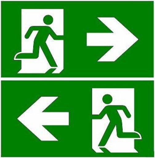 Piktogramm Links/Rechts ISO 7010 Doppelseitig 