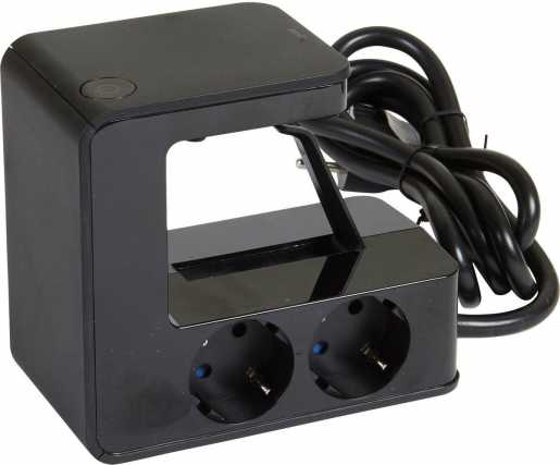 U-Power 4-fach Steckdosenleiste 2 x USB 1x3,4 A oder 2x1,5 A 1,5 m schwarz 