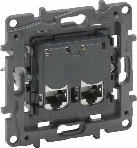Niloe Step Einsatz Datendose 2xRJ45 Kat6 Stp 