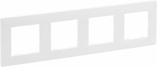 Niloe Step 4-Fach Rahmen Ultraweiss 
