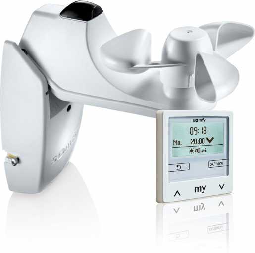 Wind- & Sonnenautomatik IB+ Pure White Kit mit W/S-Sensor ohne Rahmen 