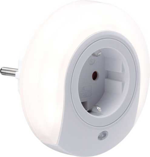 Esby rund Nachtlicht Stecker weiß 0,42W 2700K Sensor 