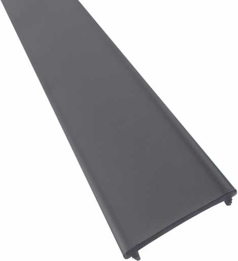 LED Profil Abdeckung Schwarz 2m / Roma XL Versalles Berlin XL Sophia XL 