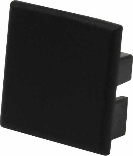 Versalles Endkappe schwarz ohne Kabelauslass / Versalles 