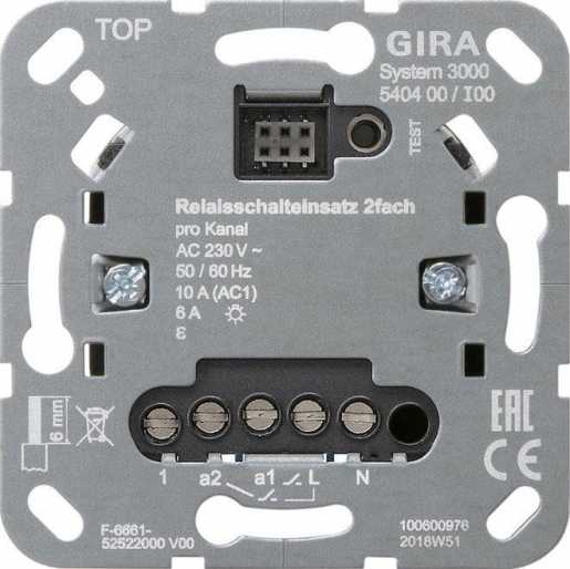Relaisschalteinsatz 2-fach System 3000 