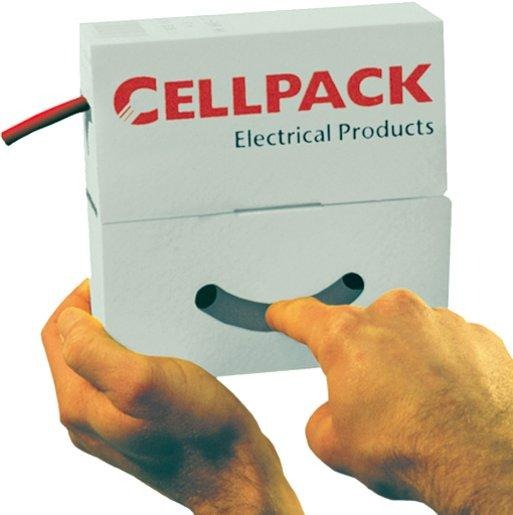 Schrumpfschlauch Abrollbox 1,6 bis 0,8mm / L 15m schwarz 