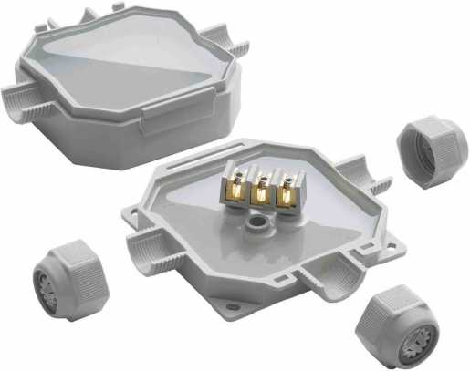 READY BOX 90 Kabelkasten mit 3 Kabeleinführungen M25 x 1,5 bis 6 mm² IP68 