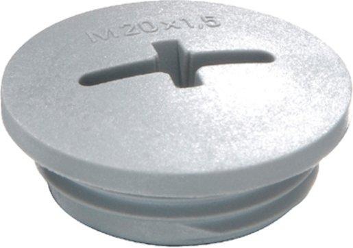 Verschlussschraube M20x1,5 RAL7001 silbergrau 