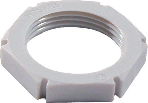 Gegenmutter M25x1,5 RAL7001 silbergrau 