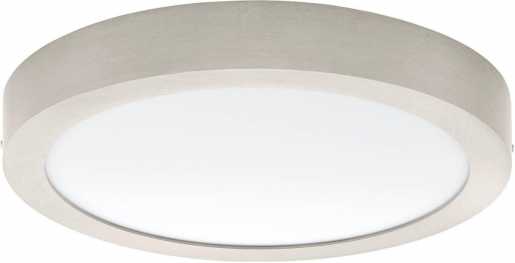 Deckenleuchte LED Ø300 nickel-matt 3000K FUEVA 1 22W IP20 2200lm 