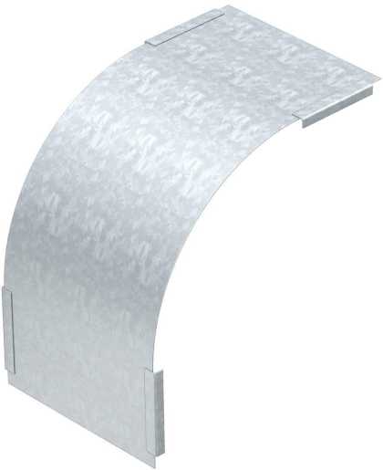 Deckel für Vertikalbogen 90° fallend B200mm St bandverzinkt Zink/Aluminium 