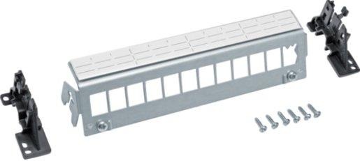 Patch-Panel universal 12-fach für Hutschiene/geschraubt 