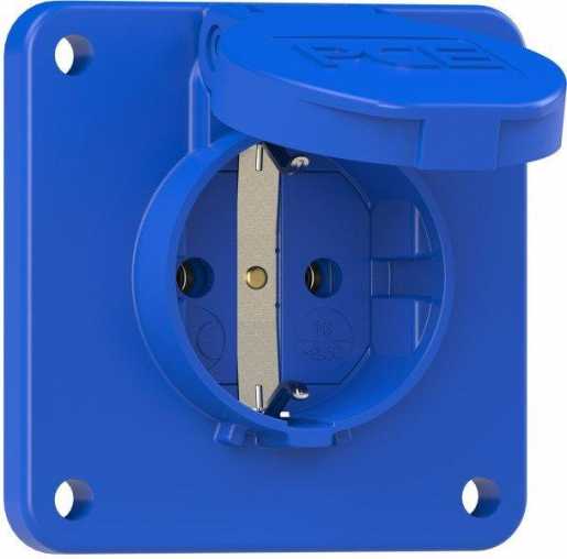 Schutzkontaktsteckdose 16A 3polig 250V IP54 P-Nova blau 