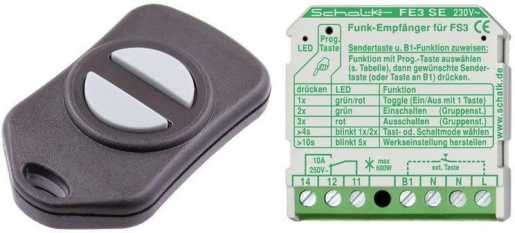 Mini-Funk-Set bestehend aus FE3 SE 230VAC und FS3 HS 2 