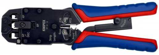 Crimpzange für Westernstecker brüniert mit Mehrkomponenten-Hüllen 200 