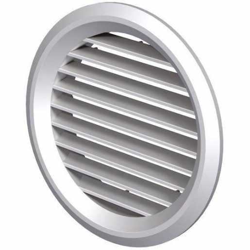 Lüftungsgitter rund DM 125 mm UV-beständig 