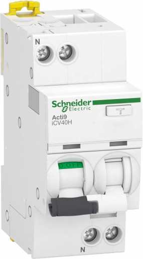 Acti9 iCV40H Fehlerstrom- Leitungsschutzschalter 1+N 10 kA C-Char 16 A Typ A-G 