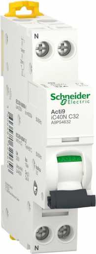 Acti9 iC40 Leitungsschutzschalter 1+N C-Char 32 A 