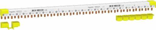 Acti9 Kammschiene GELB 3+N für 80 A - 24 Module 