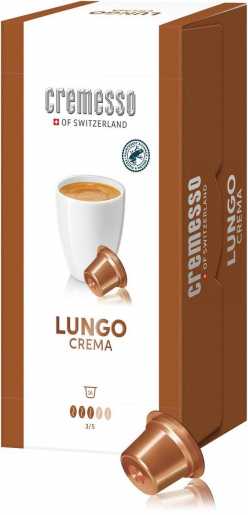 Kaffeekapseln für Cremesso Kapselmaschine Lungo Crema 16 Stk. 