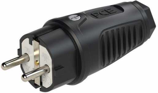 Taurus2 Gummistecker schwarz 16A IP54 
