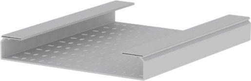 Kabelrinne gelocht lichtgrau RAL7035 60x400 U23X 