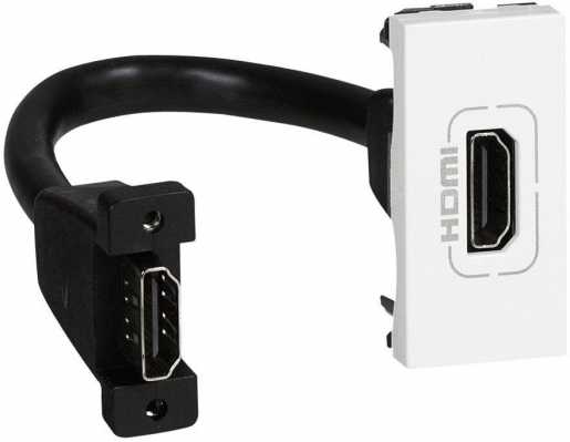 MSC HDMI-DOSE+KABEL 1M WEISS 