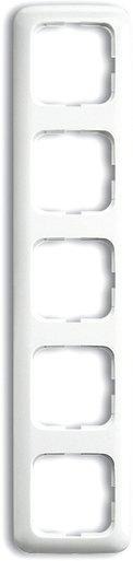 Abdeckrahmen Reflex 5-fach weiß glänzend 