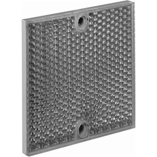 Reflektor rechteckig 80 x 80 mm Anschraubbar mit 2 Loch Befestigung 