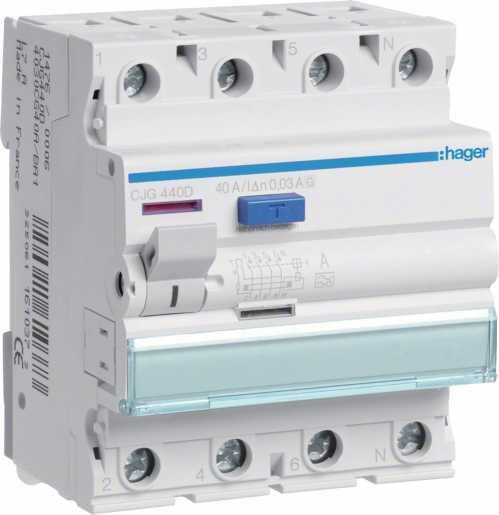 FI-Schutzschalter  40A 4-polig 30mA Typ A 