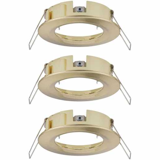 Einbauleuchte Choose 3fach Spot starr max. 10W Messing gebürstet 230V 