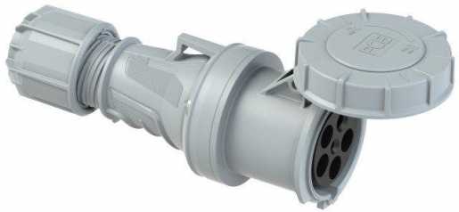 Kupplung 63A 5p 1h IP67 TWIST 