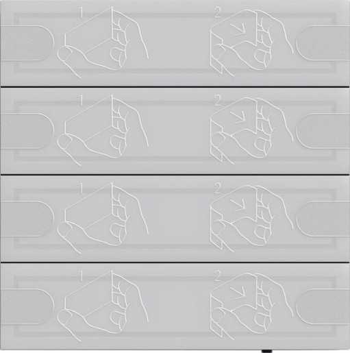 KNX Tastsensor 4 Komfort 4-fach TS4 Anthrazit 