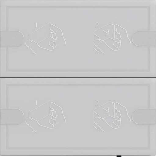 KNX Tastsensor 4 Komfort 2-fach TS4 Anthrazit 