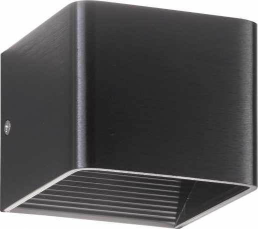 Wandleuchte Dan sandschwarz matt 1xLED 4,5W 3000K 500lm 