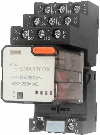 SMARTFOX Umschaltrelais 3-Wechsler 