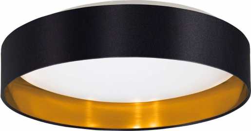 MASERLO 2 Deckenleuchte LED 24W Ø380 schwarz/gold 