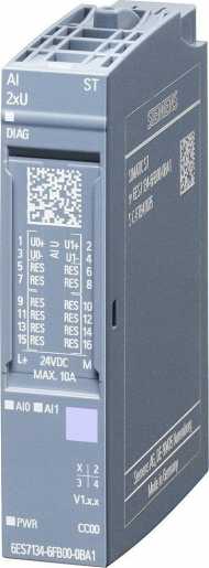 SIMATIC ET 200SP analoges Eingangsmodul, AI 2xU Standard 