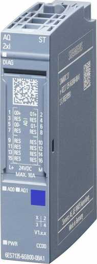 SIMATIC ET 200SP analoges Ausgangsmodul, AQ 2xI Standard 