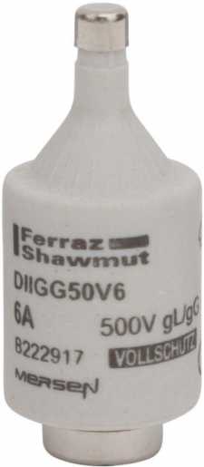 DIAZED Sicherung DII 500VAC/500VDC 6A gG grün 