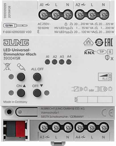 KNX LED-Universal-Dimmaktor 4fach 