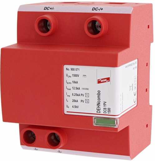 Kombiableiter DEHNcombo YPV für Photovoltaik-Systeme bis 1200V DC 