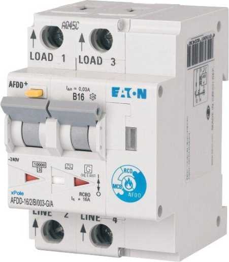 Brandschutzschalter 2-polig B 16 A 30 mA Typ G/A 